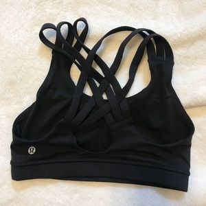 Lululemon black sports bra